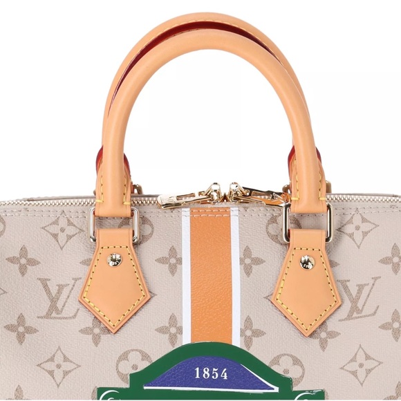 Louis Vuitton Monogram Speedy Bandoulière 25 M46749 Beige Multi Stripe Limited - Picture 3 of 9